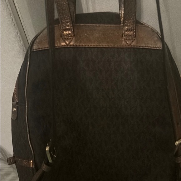 Michael Kors Brown Medium Logo Backpack - Picture 7 of 15
